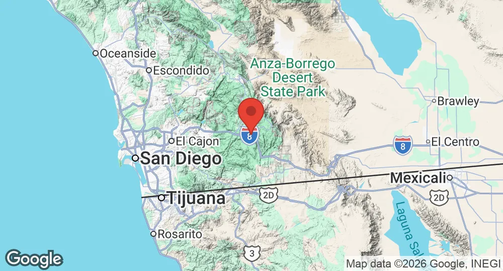 Near Pine Valley, California, United States