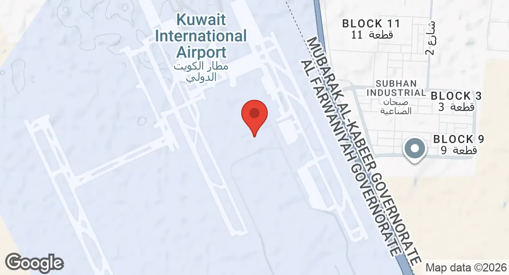 Map of Abdullah Al-Mubarak Air Base