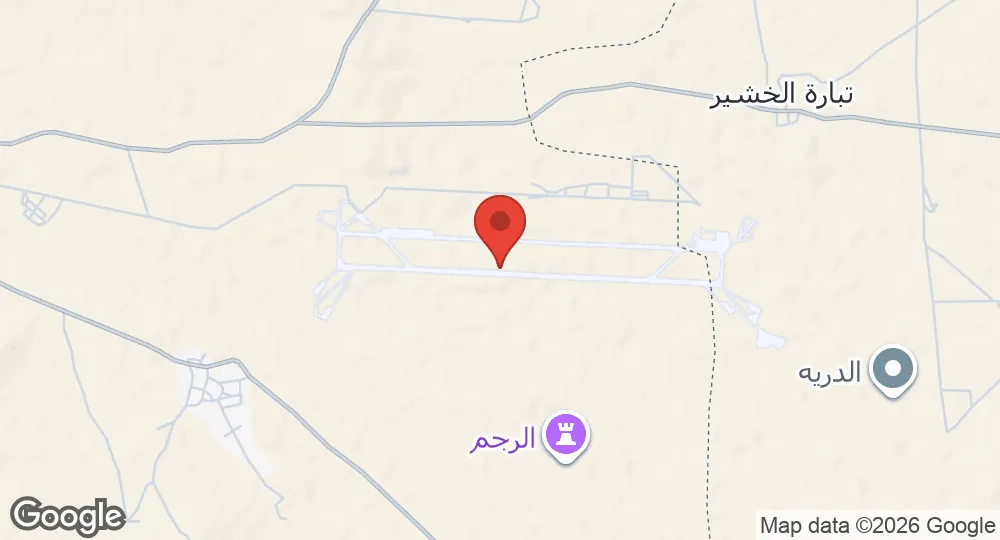 Map of Abu al-Duhur Air Base