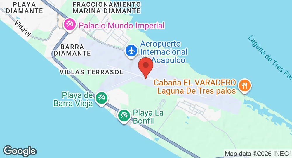 Map of Acapulco International Airport