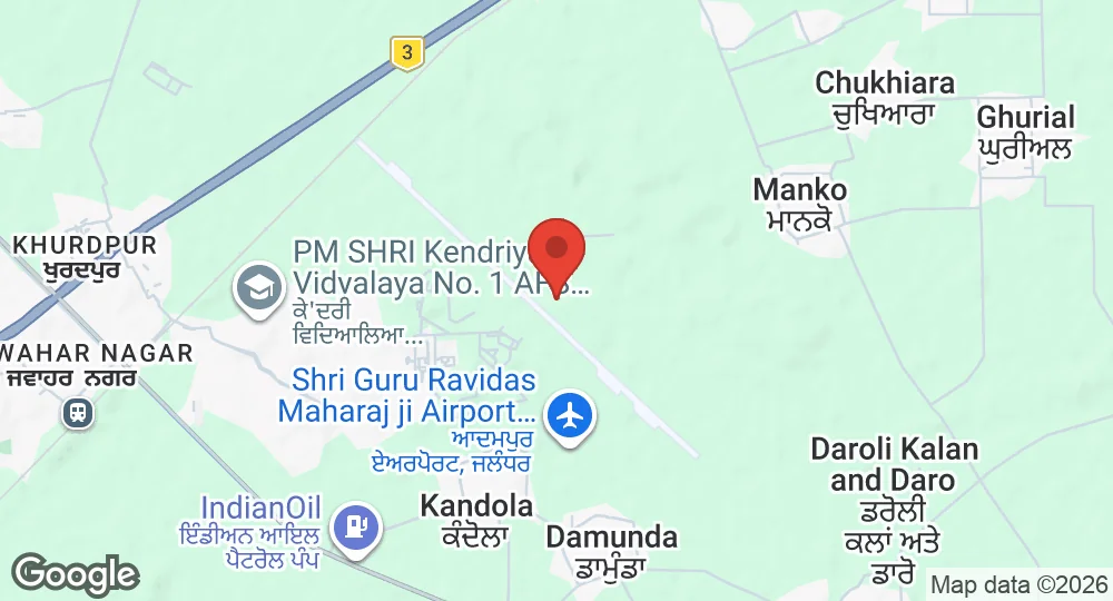 Map of Adampur AFS
