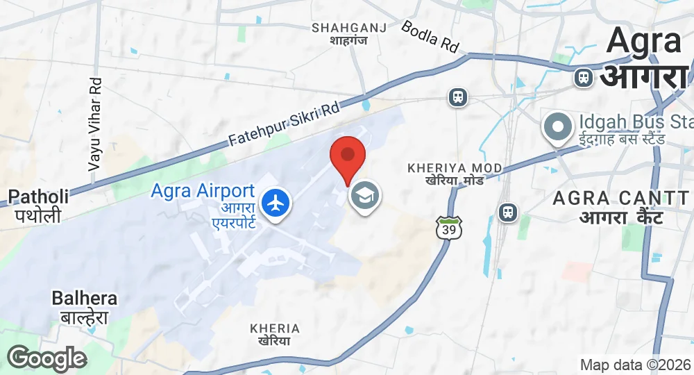 Map of Agra AFS