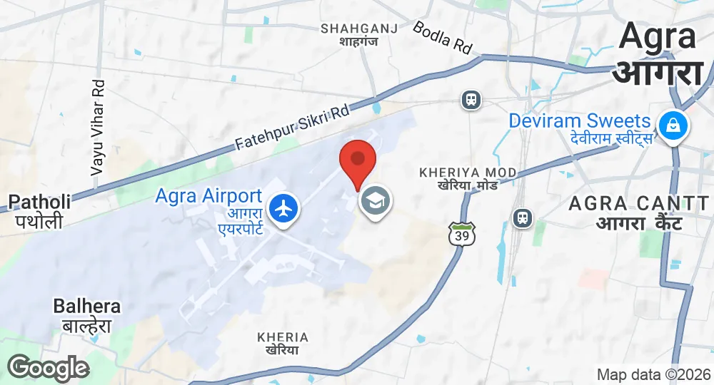 Map of Agra AFS