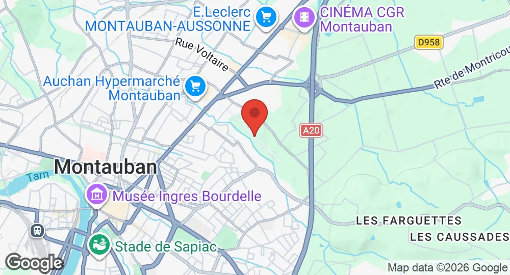Map of Montauban