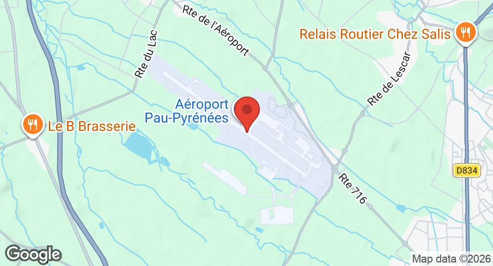 Map of Pau-Pyrénées
