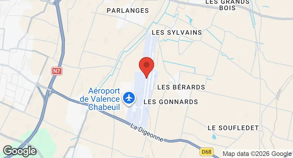 Map of Valence-Chabeuil