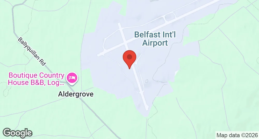 Map of Aldergrove Flying Station