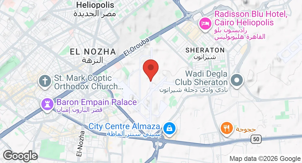Map of Almaza Air Base