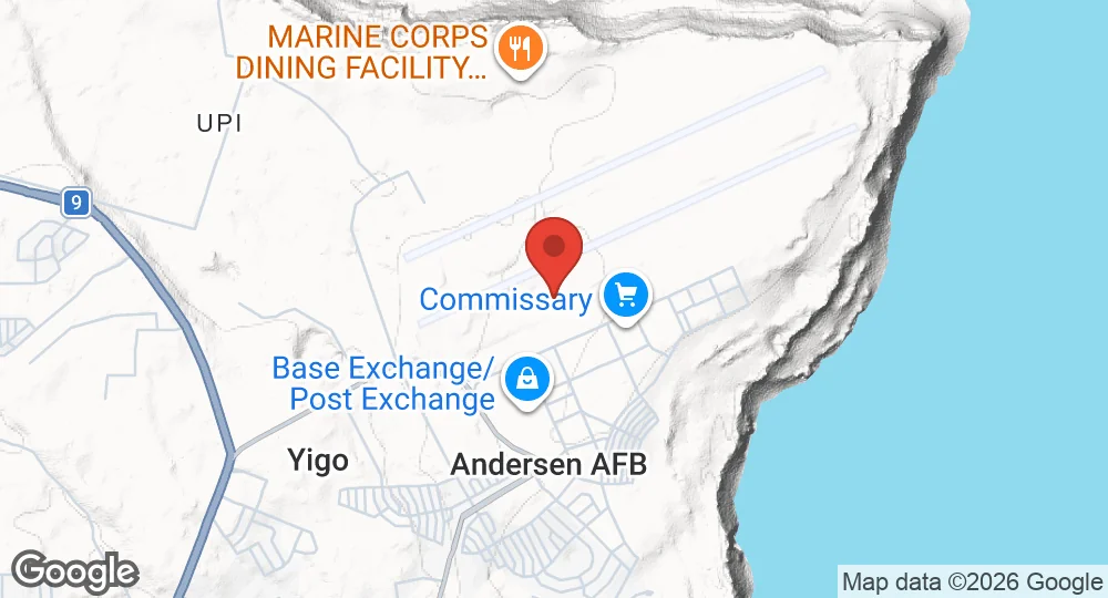 Map of Andersen Air Force Base