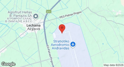 Map of Andravida Air Base