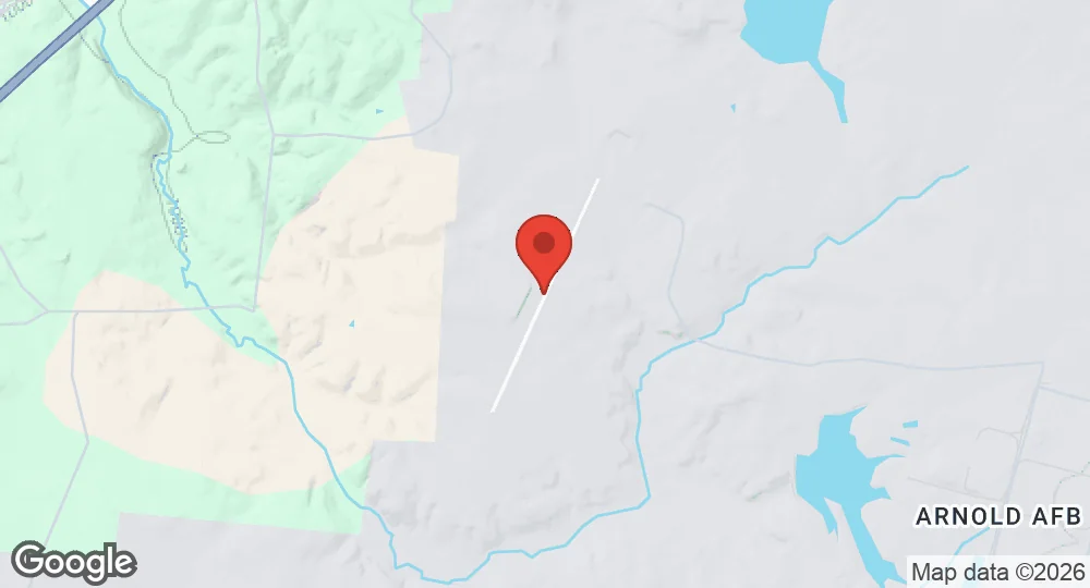 Map of Arnold Air Force Base