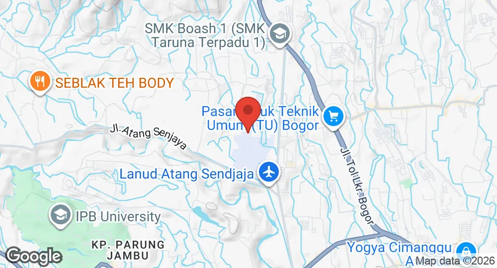 Map of Atang Sendjaja Air Force Base