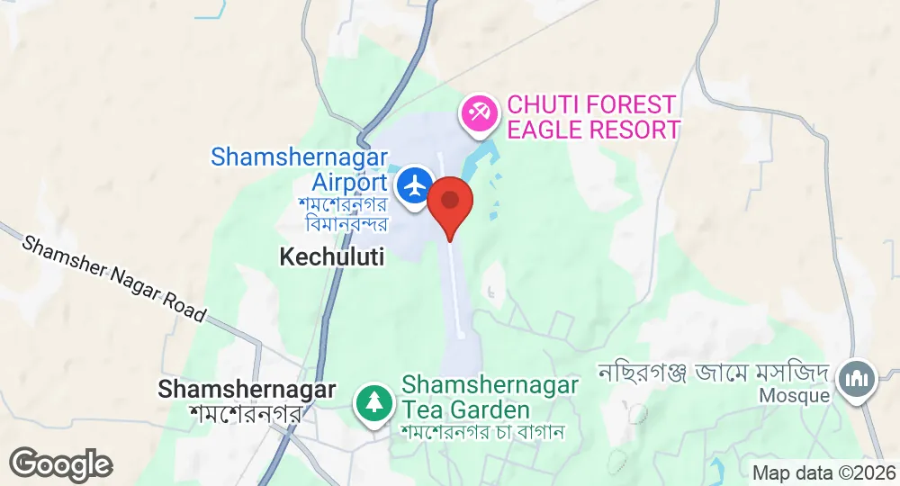 Map of BAF Station Shamshernagar