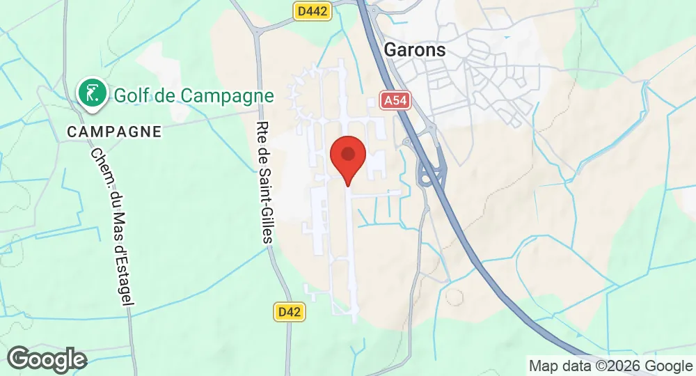 Map of BAN Nîmes-Garons