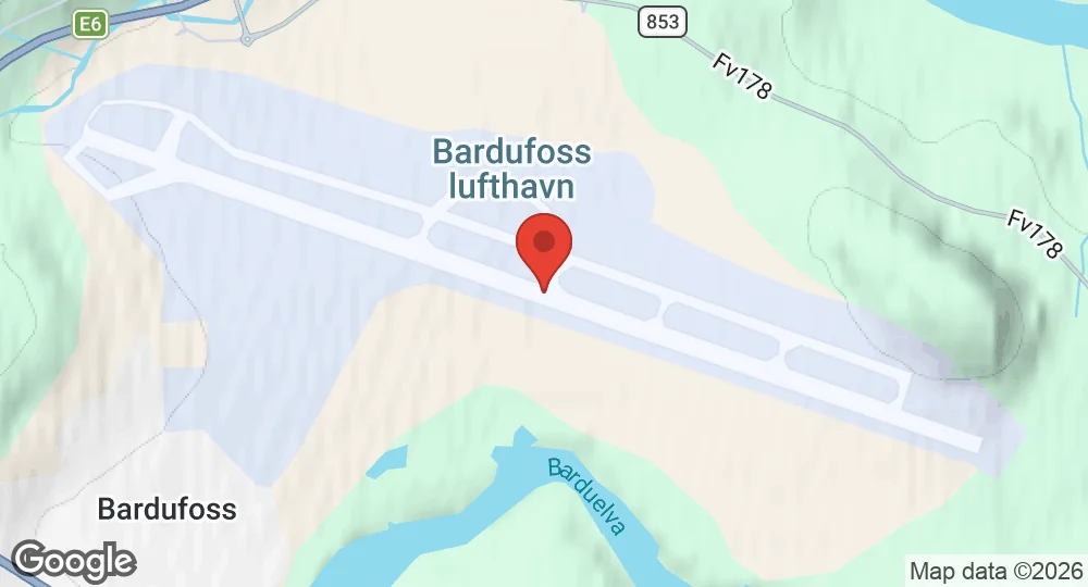 Map of Bardufoss Air Station