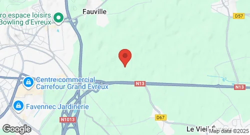Mapa de Base aérienne 105 Évreux-Fauville