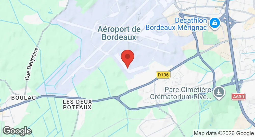 Map of Base aérienne 106 Bordeaux-Mérignac