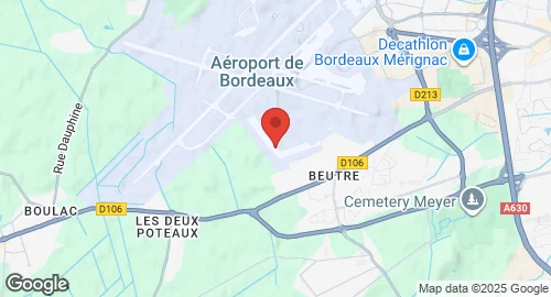Mapa de Base aérienne 106 Bordeaux-Mérignac