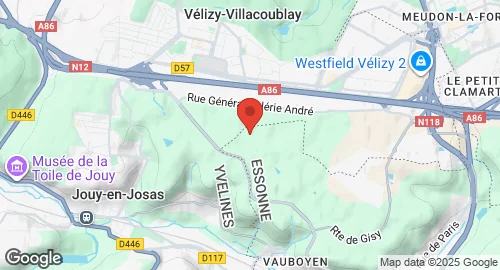 Mapa de Base aérienne 107 Villacoublay