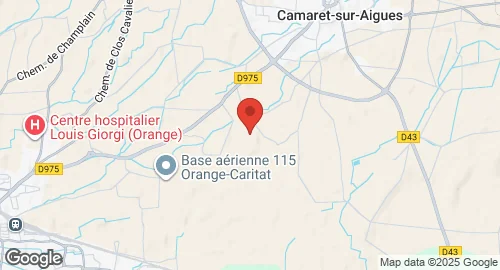 Mapa de Base aérienne 115 Orange-Caritat