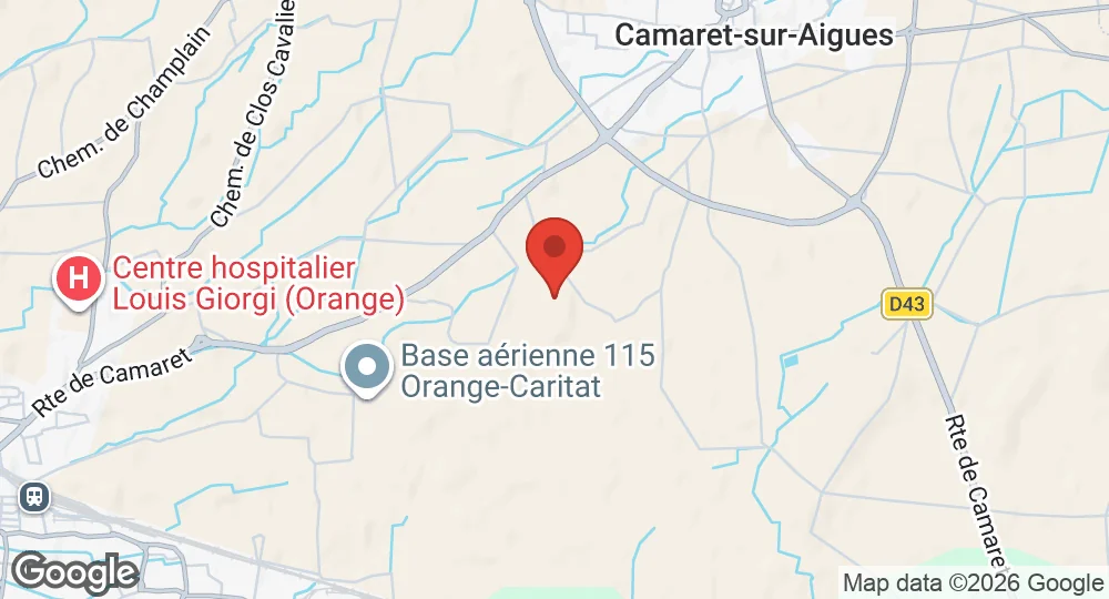 Map of Base aérienne 115 Orange-Caritat