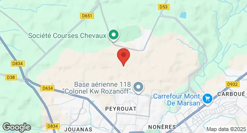 Mapa de Base aérienne 118 Mont-de-Marsan