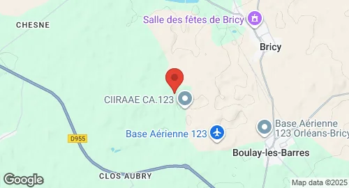 Mapa de Base aérienne 123 Orléans-Bricy