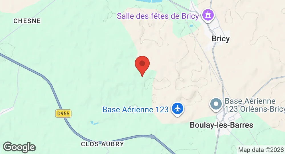 Map of Base aérienne 123 Orléans-Bricy
