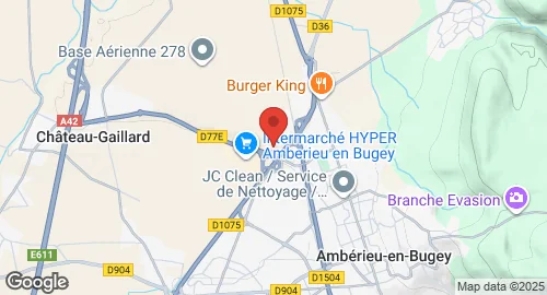 Mapa de Base aérienne 278 Ambérieu-en-Bugey