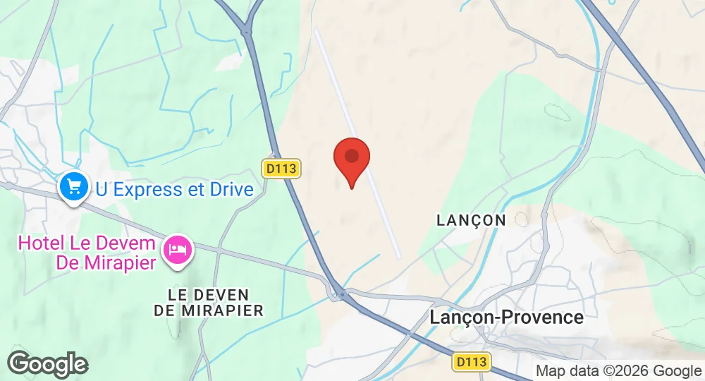 Map of Base aérienne 701 Salon-de-Provence