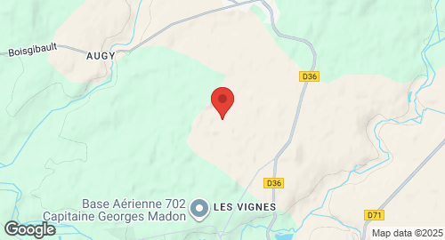 Mapa de Base aérienne 702 Avord