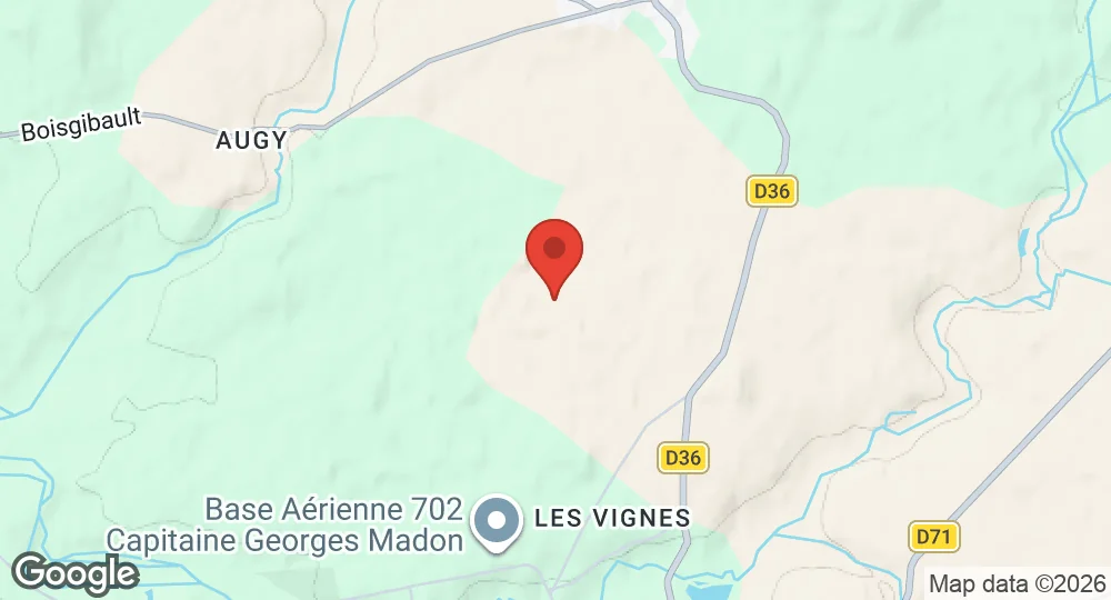Map of Base aérienne 702 Avord