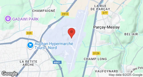 Mapa de Base aérienne 705 Tours