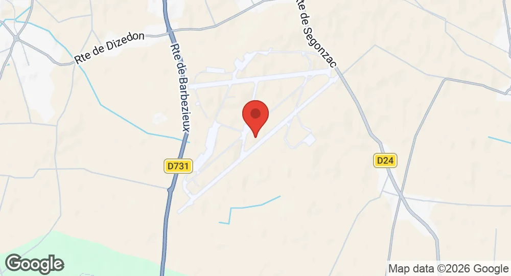 Map of Base aérienne 709 Cognac-Châteaubernard