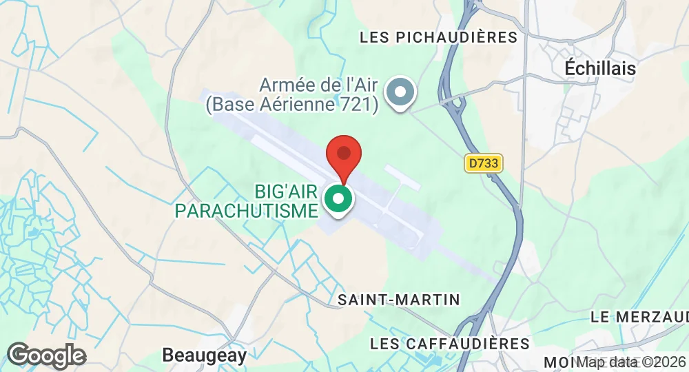 Map of Base aérienne 721 Rochefort