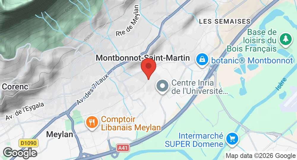 Map of Base aérienne 749 Grenoble-Montbonnot