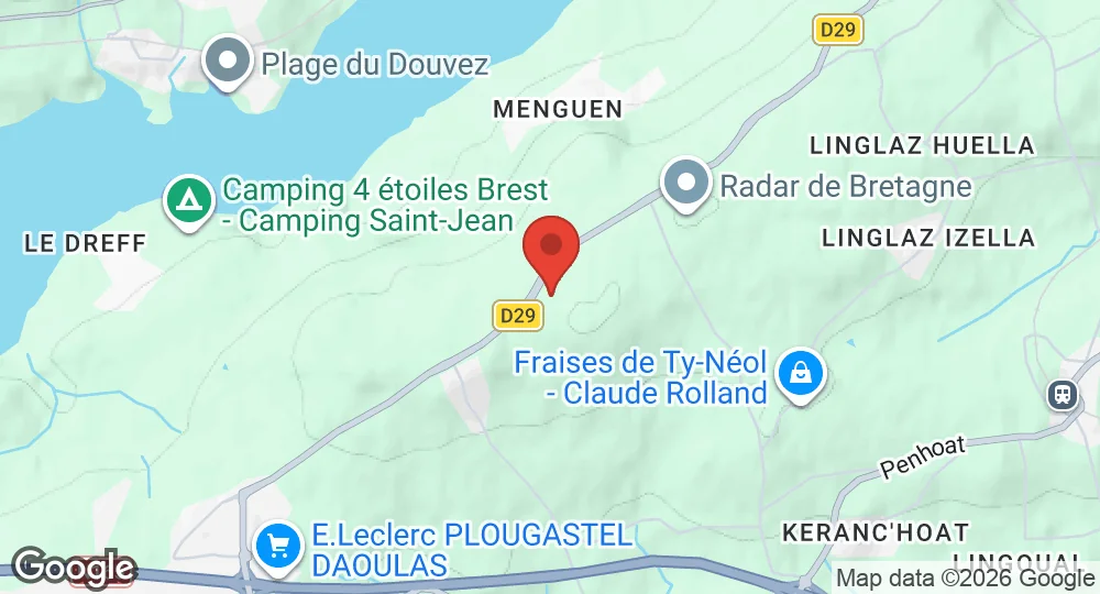 Map of Base aérienne 928 Brest-Loperhet