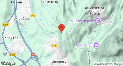 Mapa de Base aérienne 942 Lyon-Mont Verdun