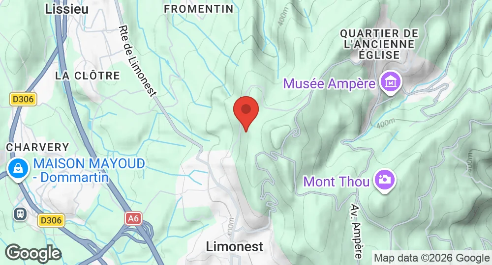 Map of Base aérienne 942 Lyon-Mont Verdun