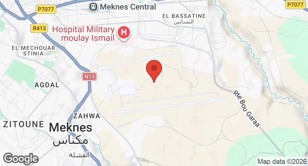Map of Bassatine Air Base