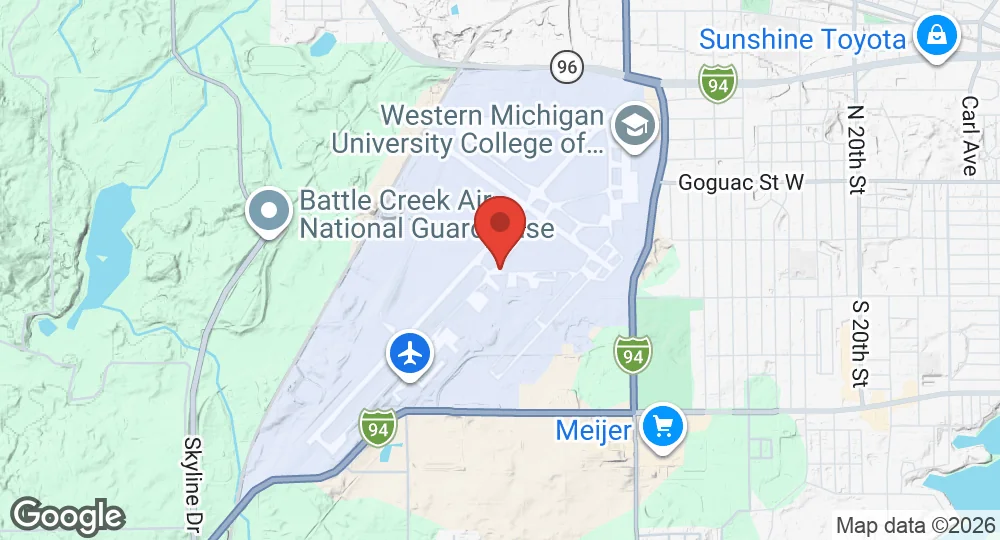 Map of Battle Creek Air National Guard Base
