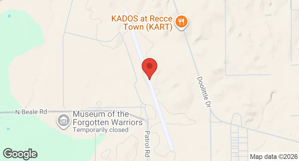 Map of Beale Air Force Base