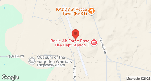 Mapa de Beale Air Force Base
