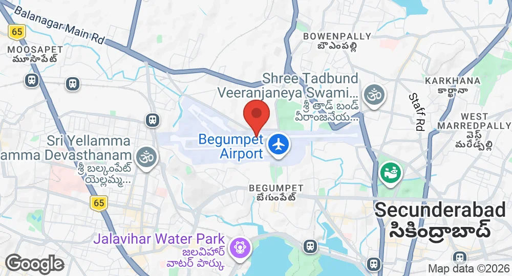Map of Begumpet AFS
