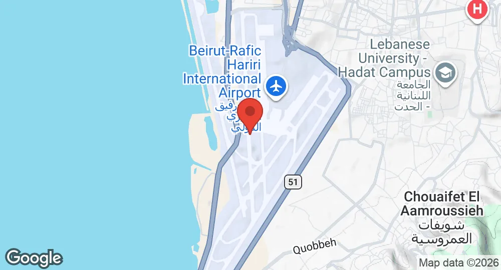 Map of Beirut Air Base
