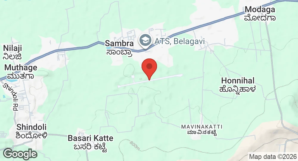 Map of Belgaum Airport