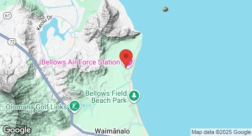 خريطة Bellows Air Force Station