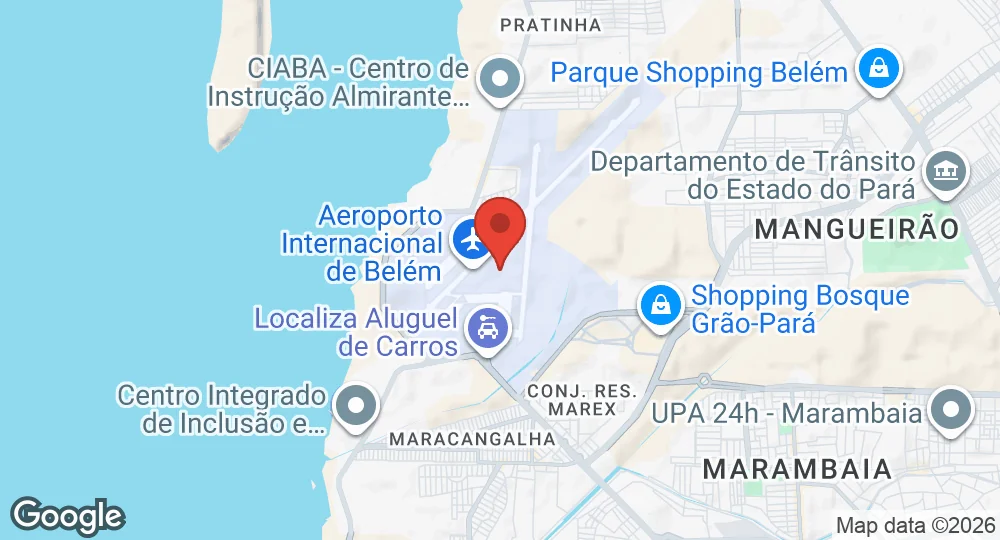 Map of Belém Air Force Base
