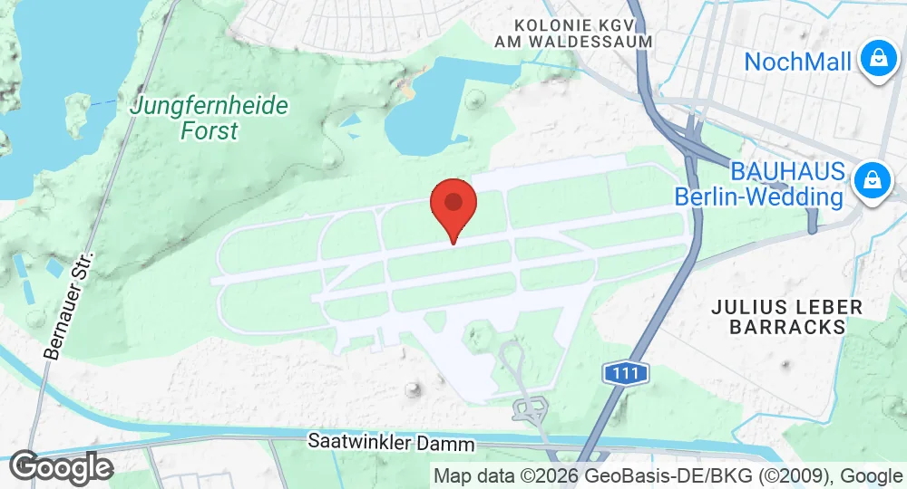 Map of Berlin Tegel Airport