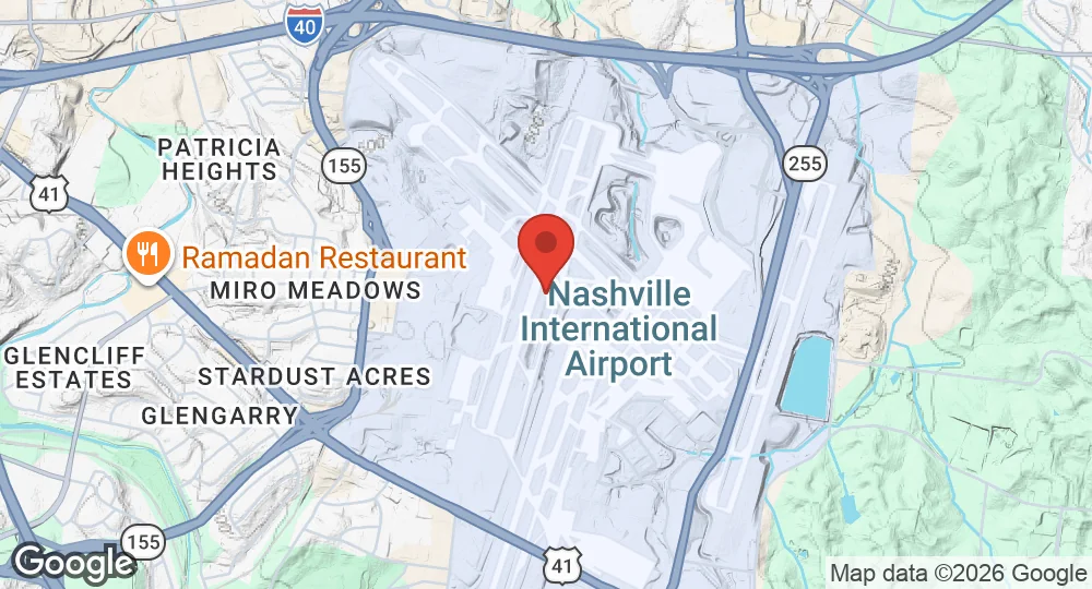 Map of Berry Field Air National Guard Base